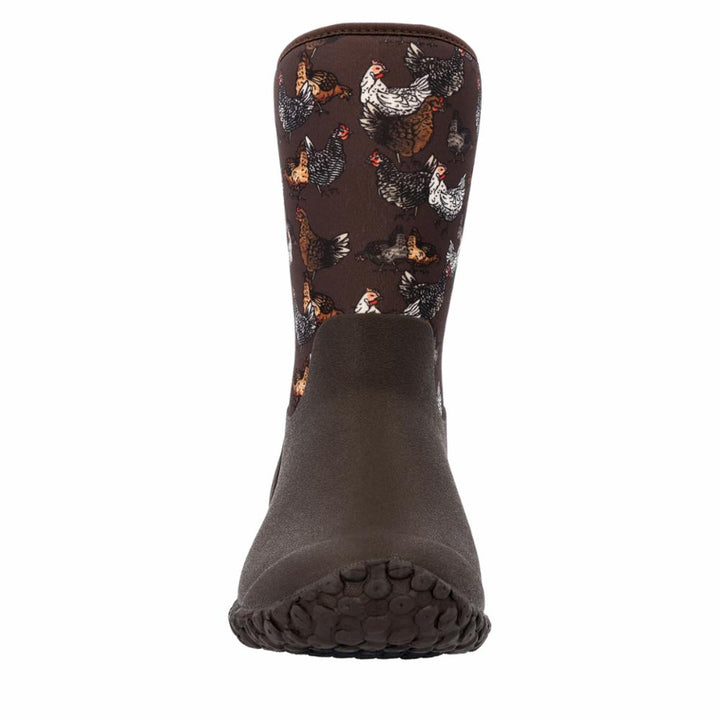Muck Footwear Women MUCKSTER II MID DARKBROWN/CHICKENPRINT