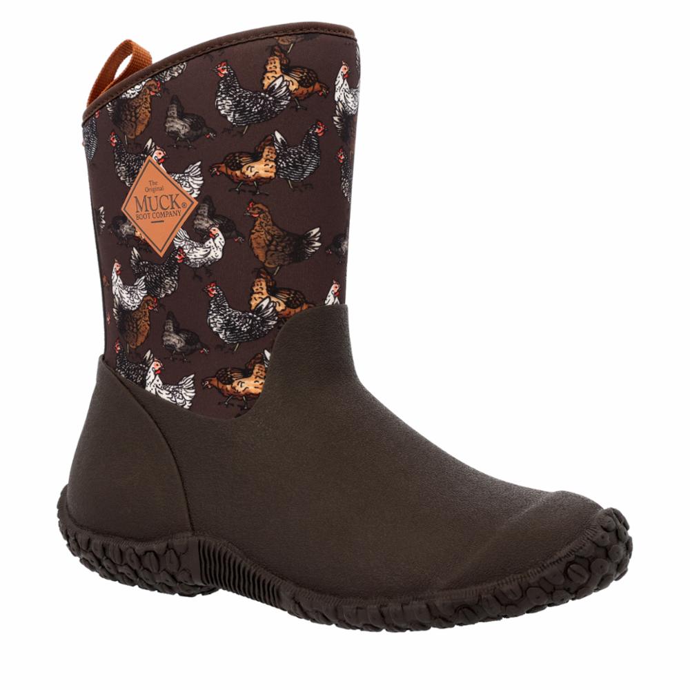 Muck Footwear Women MUCKSTER II MID DARKBROWN/CHICKENPRINT