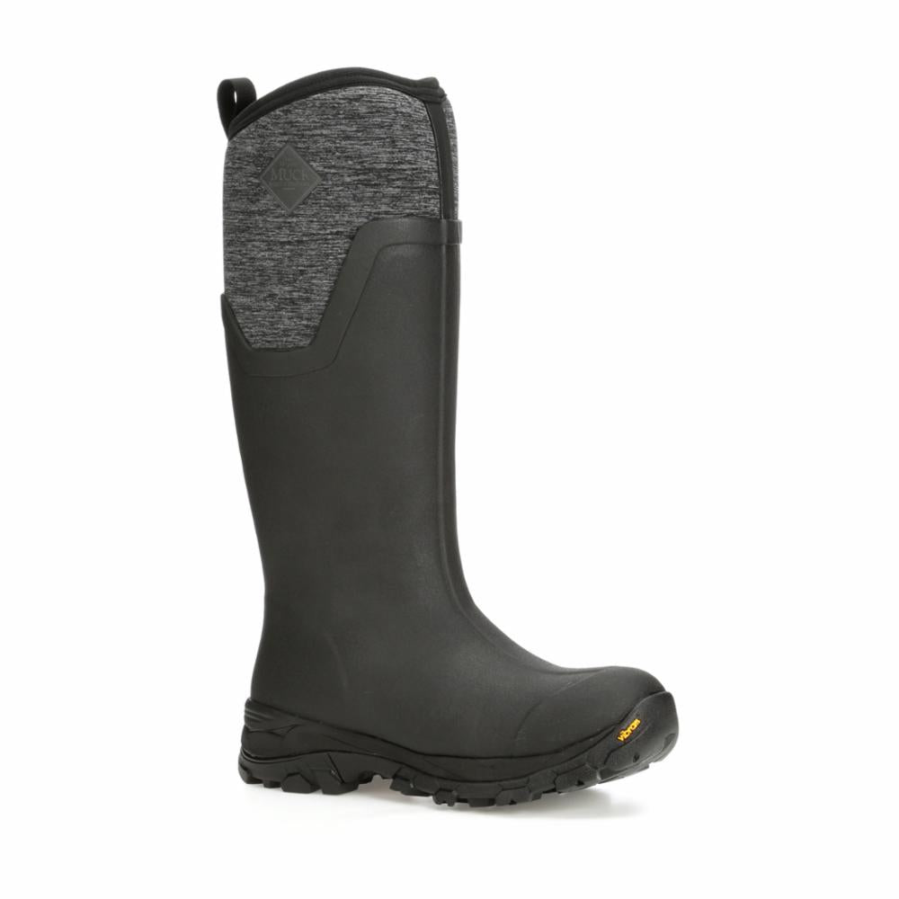 Muck Footwear Women ARCTIC ICE VIBRAM ARCTIC GRIP ALL TERRAIN TALL BLACK/JERSEYHEATHER