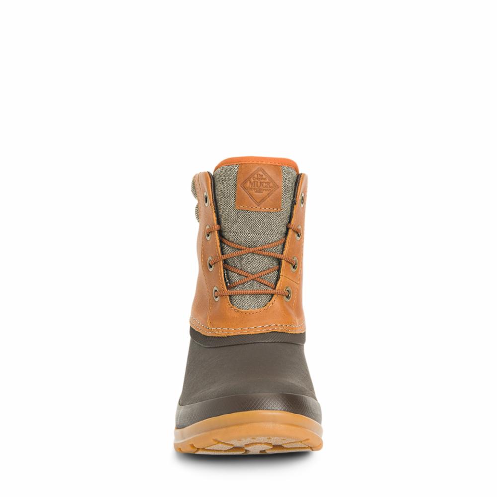 Muck Footwear Men ORIGINALS DUCK LACE TAN/DKBROWNLEATHER