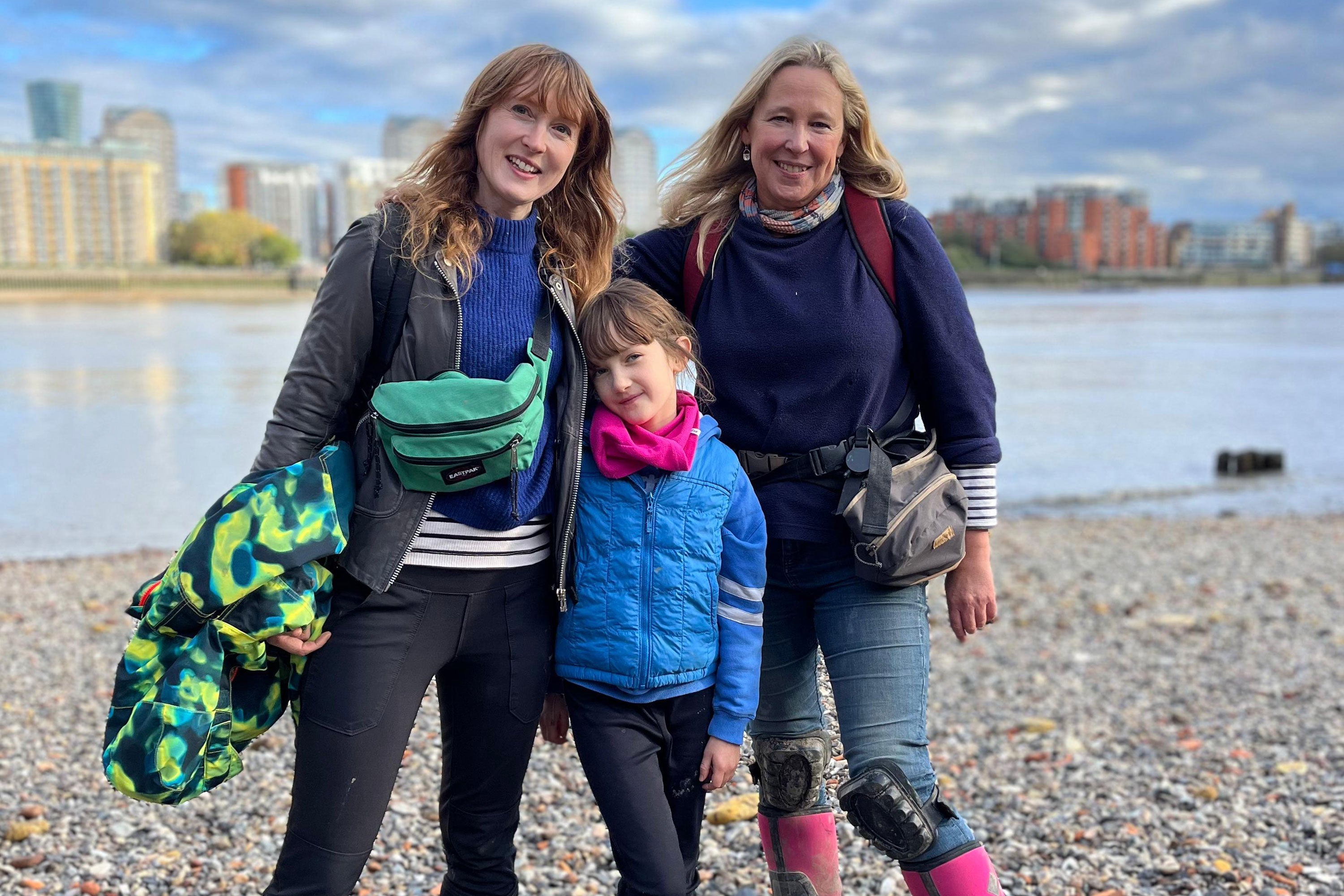 A WHALE OF A TIME ON THE THAMES FORESHORE WITH FRIENDS