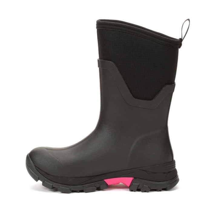 Muck Footwear Women ARCTIC ICE VIBRAM ARCTIC GRIP ALL TERRAIN MID BLACK/HOTPINK