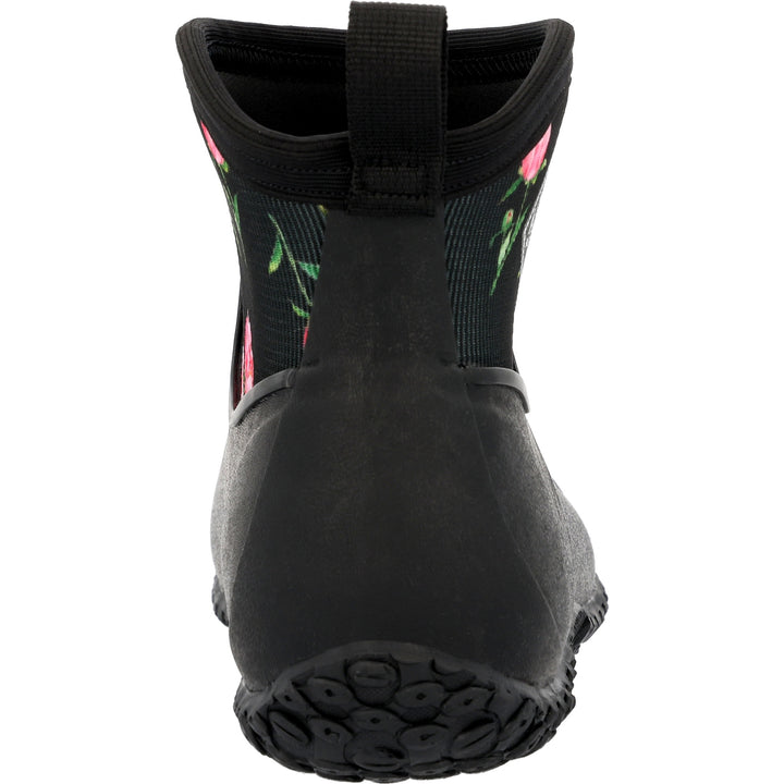 MUCK FOOTWEAR WOMEN WOMEN'S MUCKSTER II ANKLE BLACK/ROSES