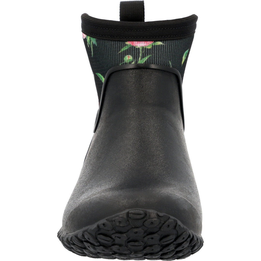 MUCK FOOTWEAR WOMEN WOMEN'S MUCKSTER II ANKLE BLACK/ROSES