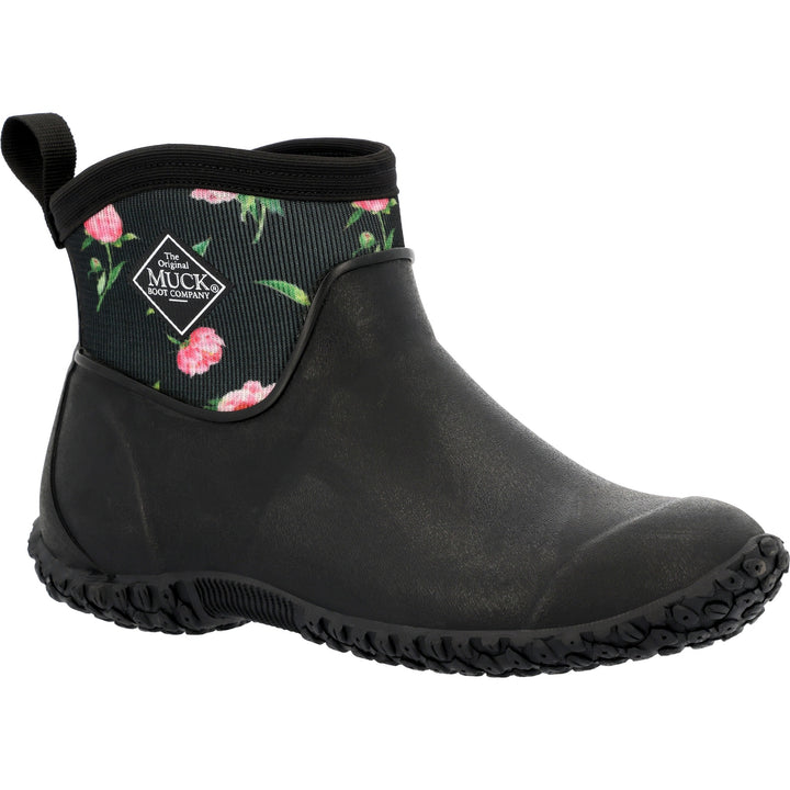 MUCK FOOTWEAR WOMEN WOMEN'S MUCKSTER II ANKLE BLACK/ROSES