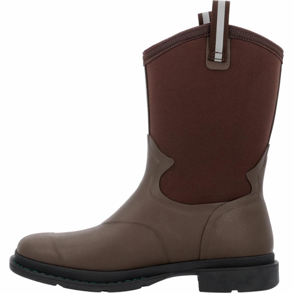 Muck Footwear Men CHORE WESTERN 12 PULL-ON DARK BROWN