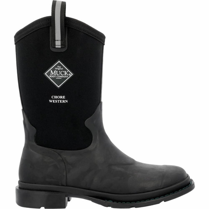 Muck Footwear Women CHORE WESTERN MID BLACK