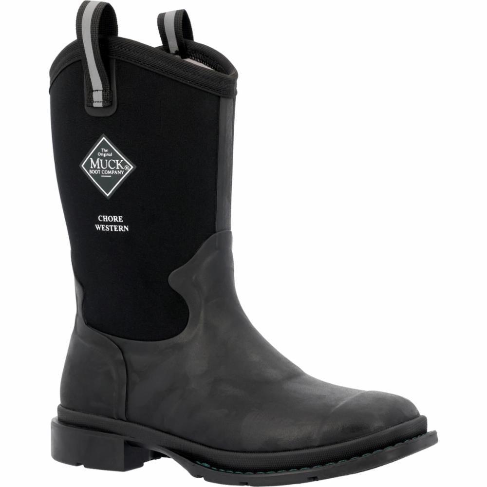 Muck Footwear Women CHORE WESTERN MID BLACK