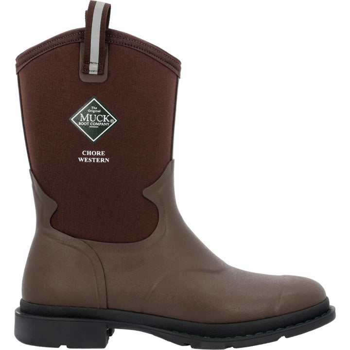 Muck Footwear Women CHORE WESTERN MID DARK BROWN