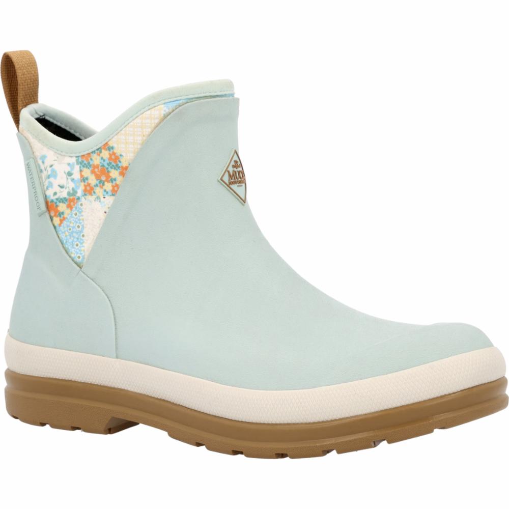 Muck Footwear Women ORIGINALS ANKLE BLUE/QUILTEDFLORAL