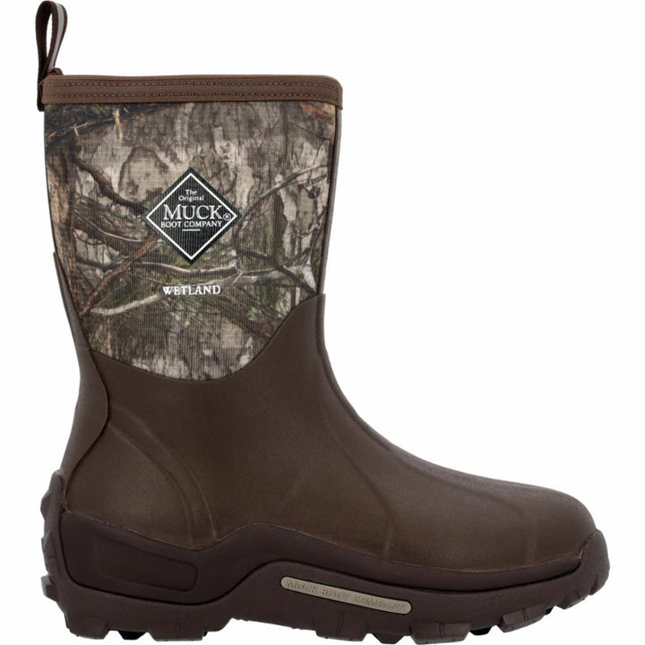 Muck Footwear Men WETLAND MID BROWN/MOSSY OAK COUNTRY DNA