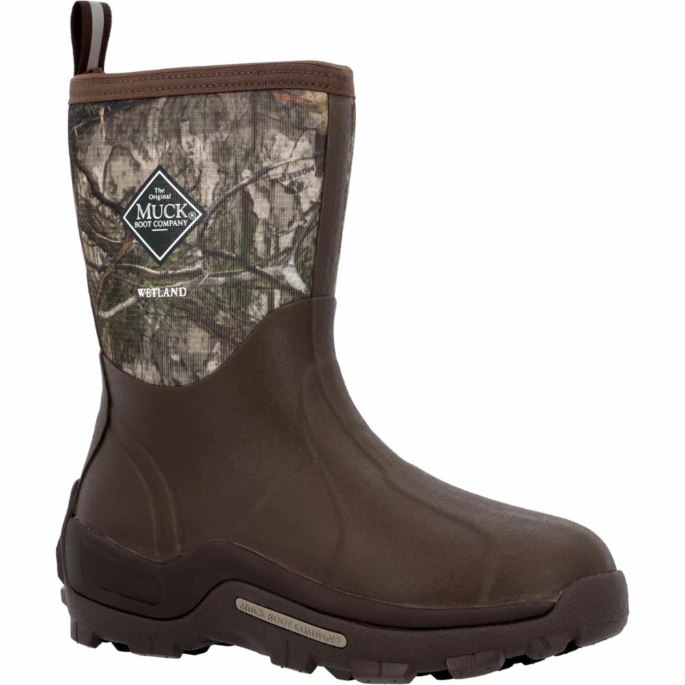 Muck Footwear Men WETLAND MID BROWN/MOSSY OAK COUNTRY DNA