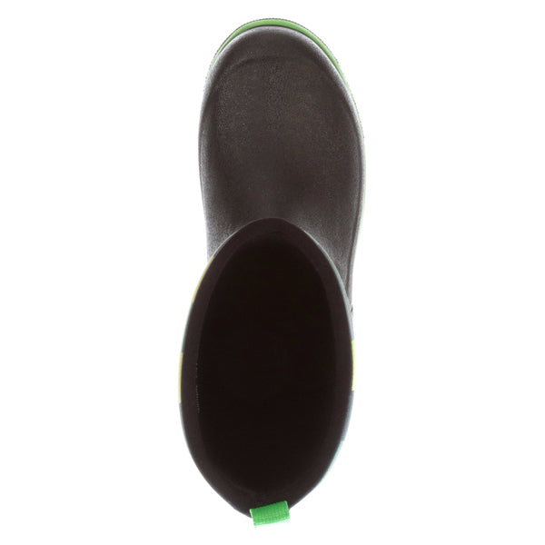 Muck Footwear Kids ELEMENT LILBIG BLACK/POISON/GREEN/PIXEL PRINT